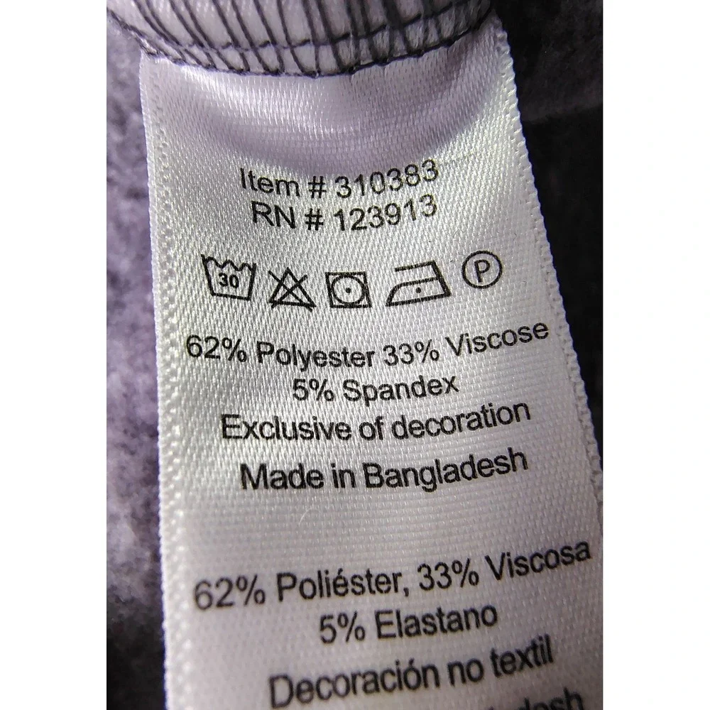 Jachs NY Mens Size L Soft Touch Fleece Crewneck Sweatshirt Gray Heather Pullover